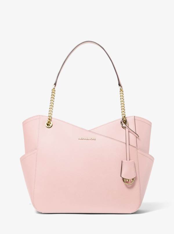 Damske Taška Cez Rameno Michael Kors Jet Set Large Saffiano Leather Ruzove - Kabelky Michael Kors Obchod | IVCOB-8702